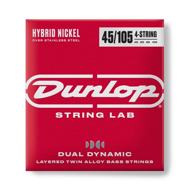 Dunlop DBHYN45105 Hybrid Nickel Bass Strings 4-String